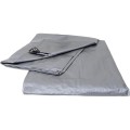 Prelata Impermeabila, 10 x 16 m, cu Inele de Prindere, UV, 110 g/mp, Argintie