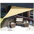 Prelata Umbrire UV, Triunghiulara, 3.6 x 3.6 x 3.6 m, pentru Terasa, Crem