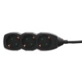 Prelungitor Electric 3 Prize, Negru, Sectiune Cablu 3 x 1.5mm2, Lungime 5 m, Well