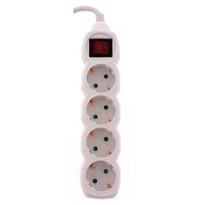 Prelungitor Electric cu Intrerupator, 4 Prize, Sectiune Cablu 3 x 1.5mm2, Lungime 5 m, Well