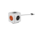 Prelungitor in Forma de Cub 4 Prize cu Intrerupator, 1.5 m, PowerCube Remote, Allocacoc