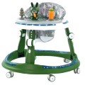 Premergator cu 6 Roti Silentioase, Z Tools, 6 Luni+, cu Sunet si Lumini, Pliabil, Verde
