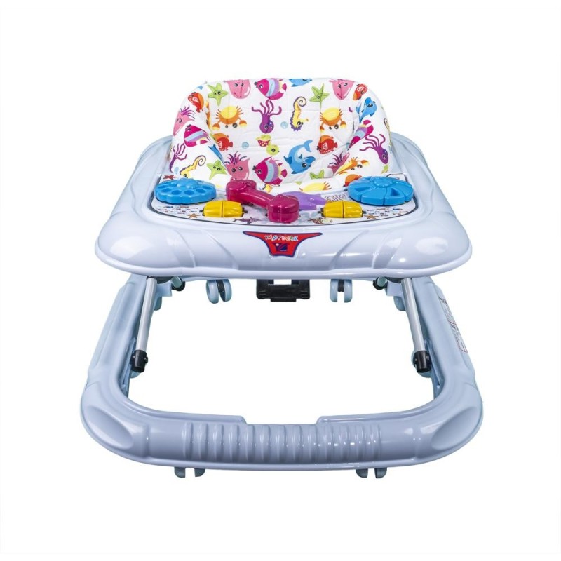 Premergator pentru Copii, peste 6 Luni, cu Scaun Reglabil, Alb