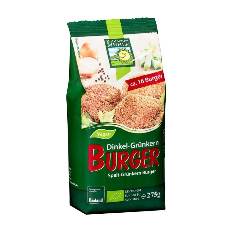 Premix BIO pentru Burgeri cu Cereale si Grau Spelta Germinat, 275 g, Bohlsener Muhle