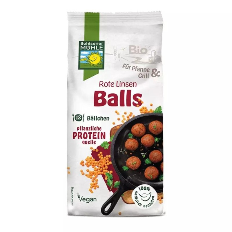 Premix Bio pentru Chiftelute din Linte Rosie, 165 g, Bohlsener Muhle