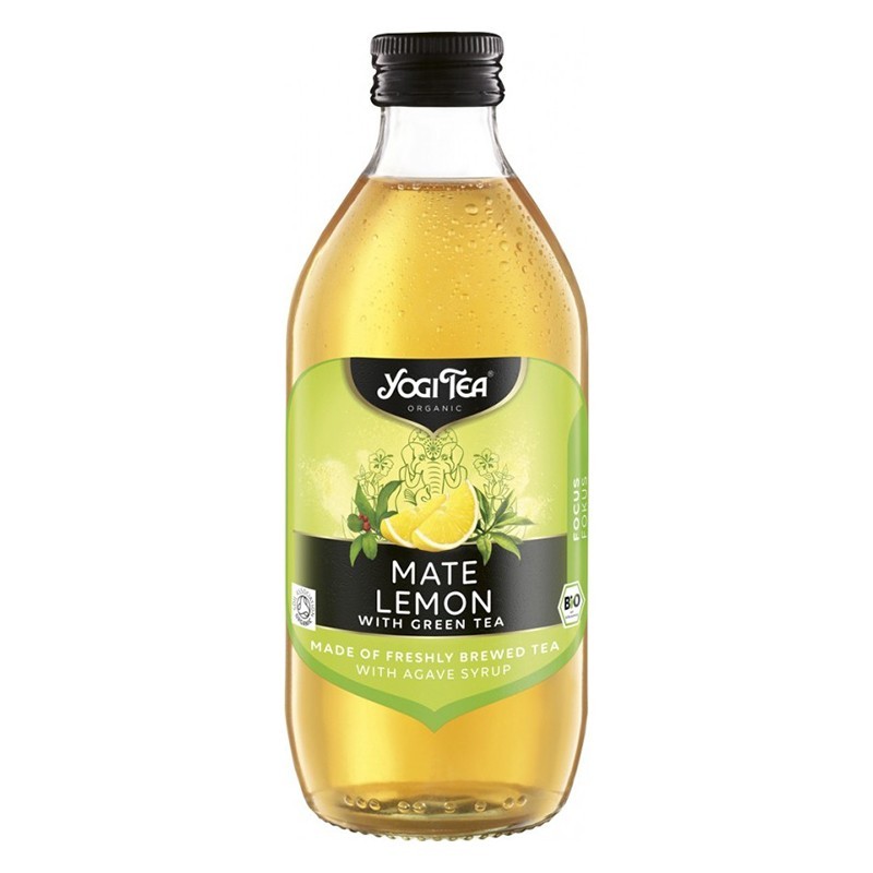 Preparat Bio din Ceai Mate si Lamaie cu Ceai Verde, Yogi Tea, 330 ml