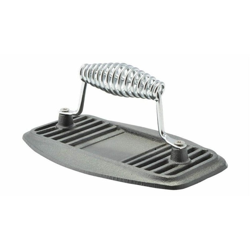 Presa din Fonta pentru Carne, 22 cm Lungime, 14 cm Latime, Maner din Otel