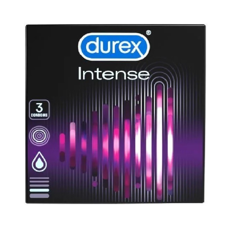 Prezervative Durex Intense Orgasmic, 3 Bucati