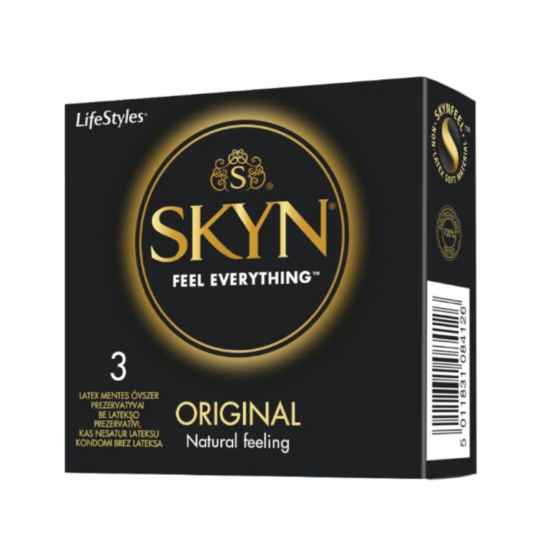 Prezervative LifeStyles Skin Original, 3 Bucati