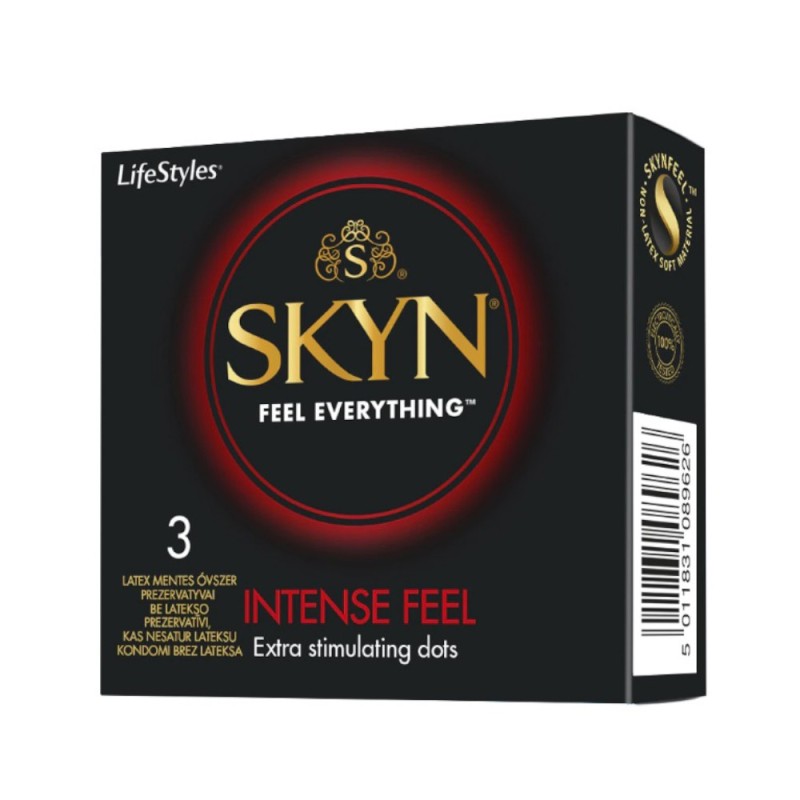 Prezervative LifeStyles Skyn Intense Feel, 3 Bucati