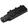 Priza din Cauciuc cu Capac Bemis BK1-1402-3613 2P+E, 3 Iesiri, 16A, 250V, IP54