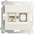 Priza pentru Internet Incastrata Exen, Cat 6 Alb