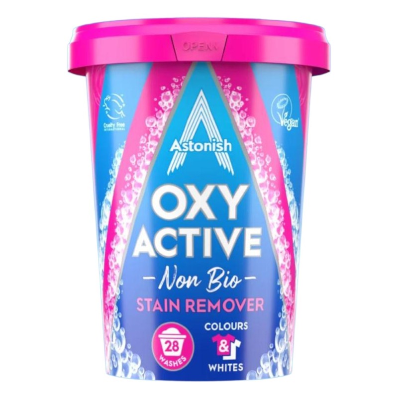 Produs pentru Curatarea Petelor - Oxy Active Non Bio, 625 g, Astonish
