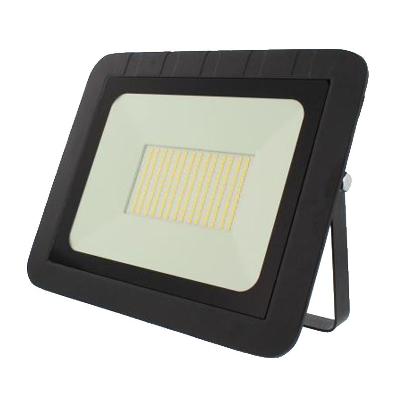 Proiector LED 100W 8000lm IP65 4000K Negru, Well