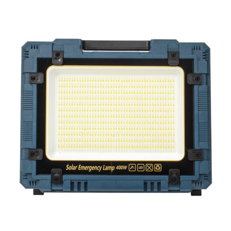 Proiector LED, 400W, Incarcare Solara si USB, Panou Incorporabil si Detasabil