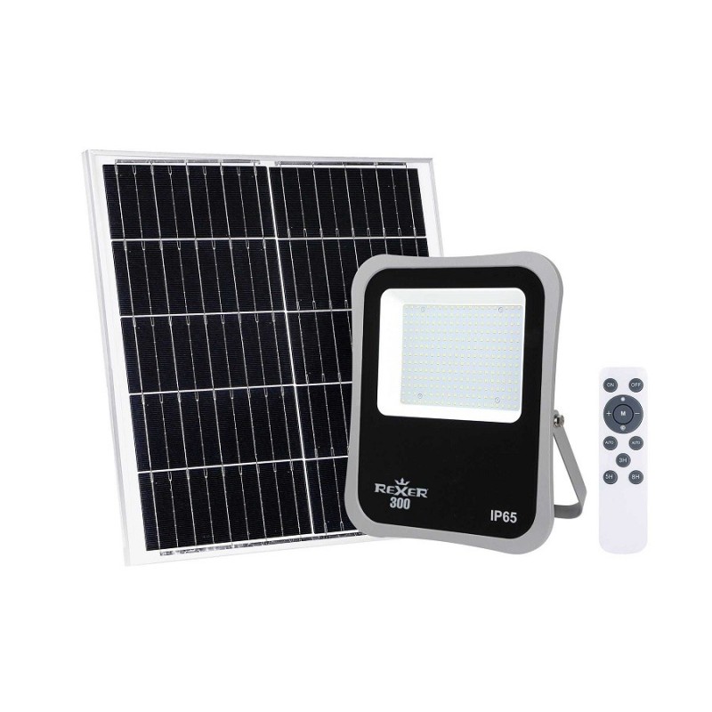 Proiector Led cu Panou Solar 30W, 2600 lm, Lumina Naturala, Rexer