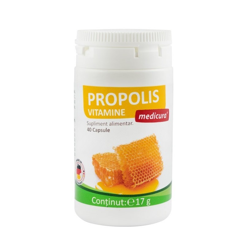Propolis Plus Vitamine, 40 Capsule Medicura