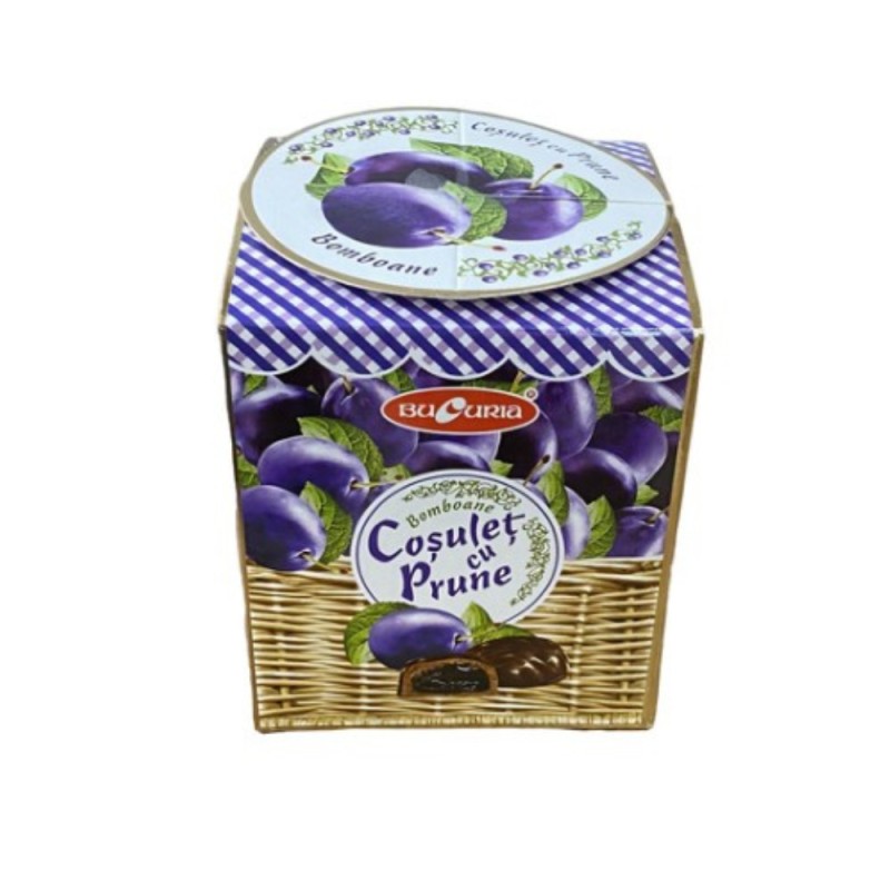 Prune fara Sambure in Glazura de Ciocolata, Bucuria Cosulet, 200 g