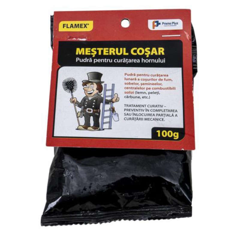 Pudra pentru Curatare Cos de Fum, 100 g, Flamex Mesterul Cosar