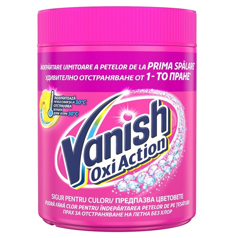 Pudra pentru Indepartarea Petelor Vanish Oxi Pink Pudra 423 g