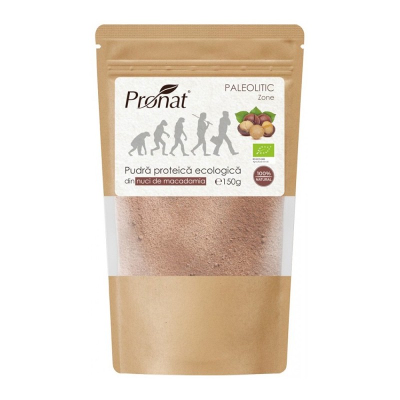 Pudra Proteica Bio din Nuci de Macadamia, 150 g