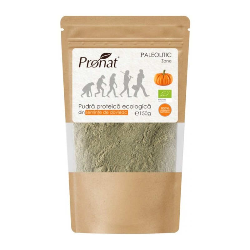 Pudra Proteica Bio din Seminte de Dovleac, 150 g