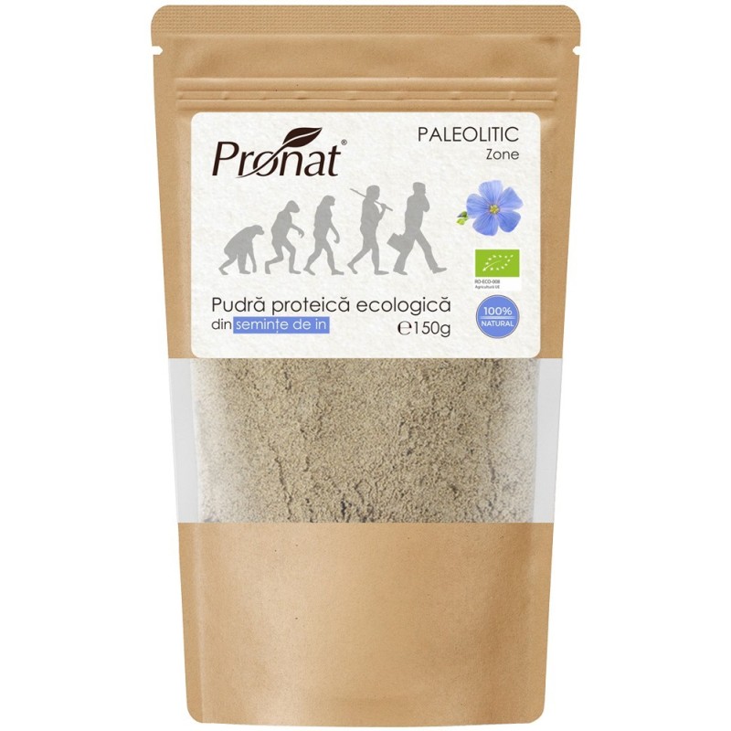 Pudra Proteica Bio din Seminte de In, 150 g