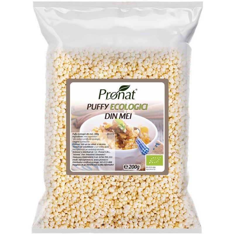 Puffy Bio din mei expandat Natur, 200 g