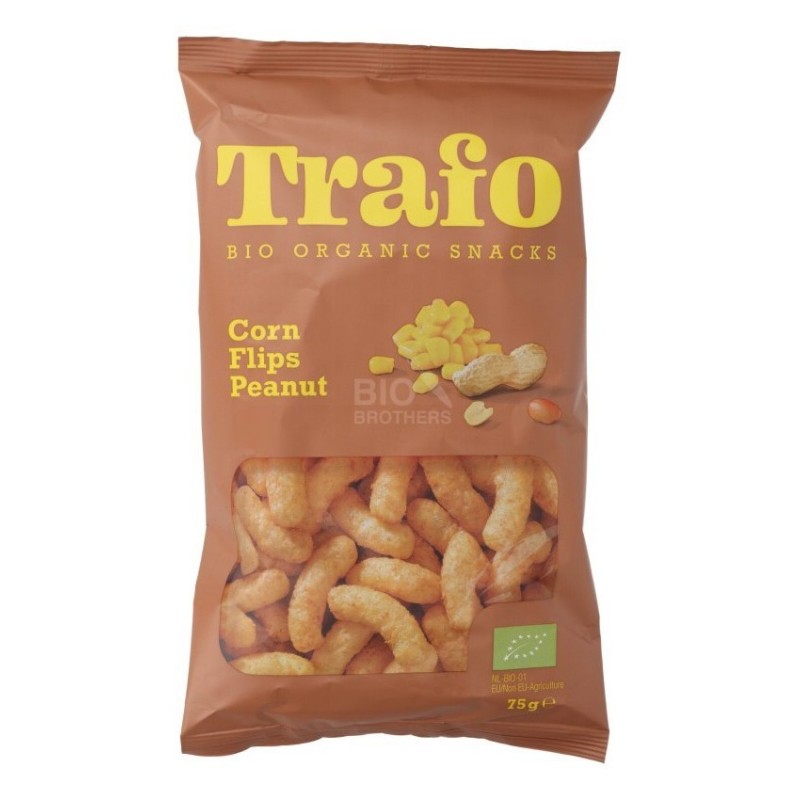 Pufuleti de Porumb cu Arahide, Erdnuss Flips, Bio, 75 g, Trafo