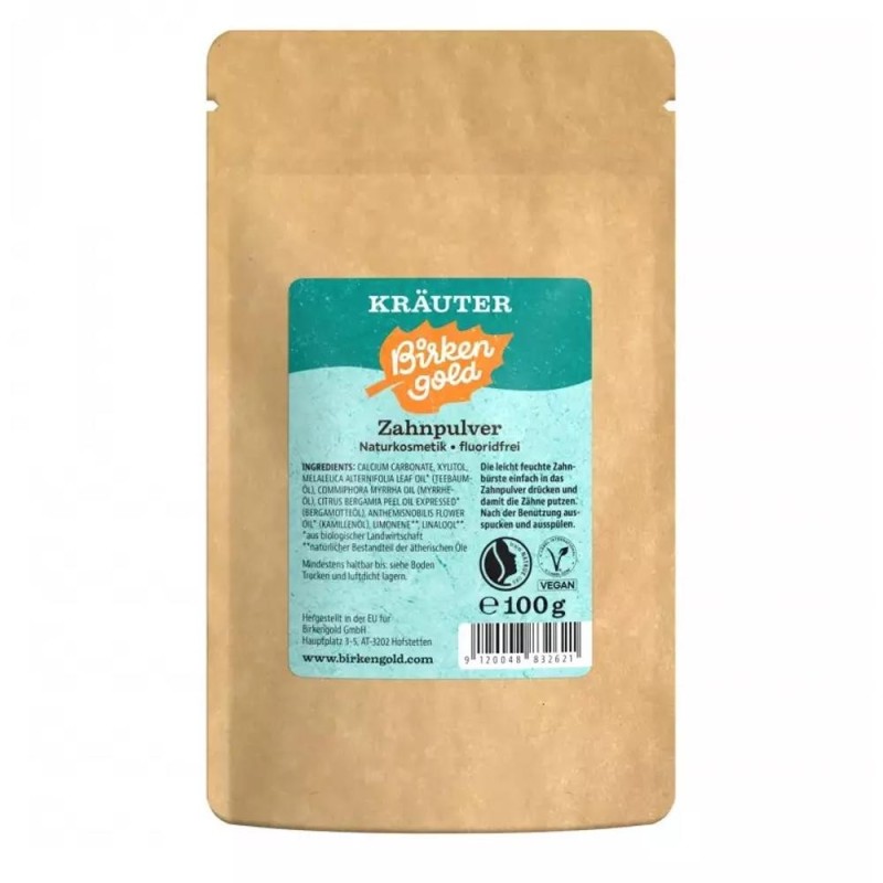 Pulbere pentru Dantura cu Plante, 100 g, Birkengold