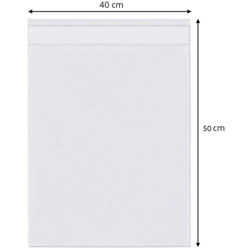 Punga Bopp cu Clapeta Adeziva, 40x50+6cm, Transparenta