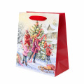 Punga Cadou Standard, Medie, Mix Craciun, 20 x 25 x 10 cm