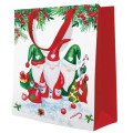 Punga Cadou Standard, Medie, Motive Craciun, Diverse Culori, 20 x 25 x 10 cm