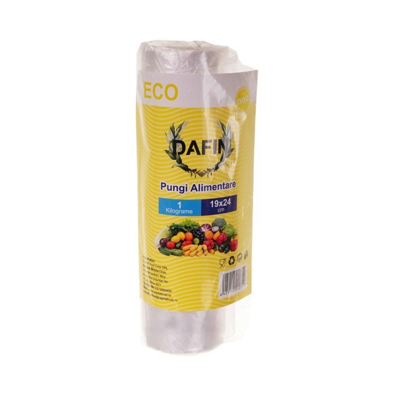 Pungi Alimentare Dafin, Rola, 1 kg, 19 x 24 cm