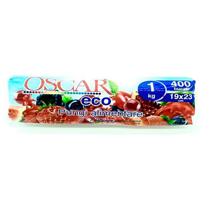 Pungi Alimentare Oscar Mert, 1 kg, 19 x 23 cm, 400 Bucati