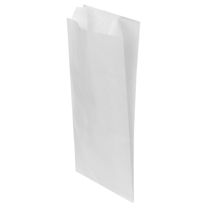 Pungi Biodegradabile, Compostabile de Hartie, Albe, 19x6x35 cm, 1000 buc