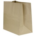 Pungi Biodegradabile Compostabile de Hartie Transport Kraft, 26 x 17 x 29 cm, 250 Bucati