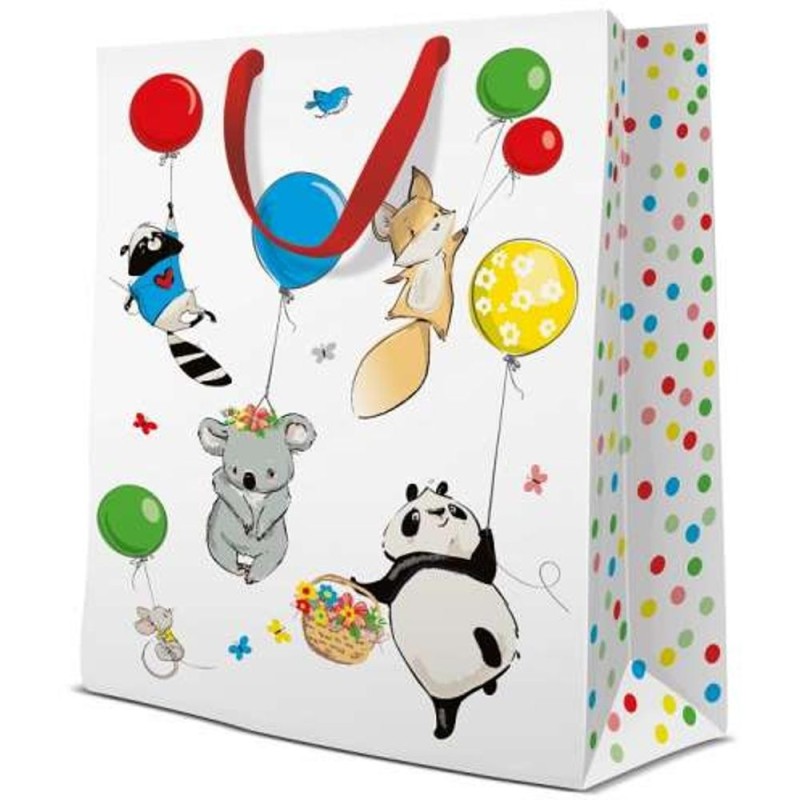 Pungi Cadou Mari, Animal Party, 30 x 41 x 12 cm, Perfecto