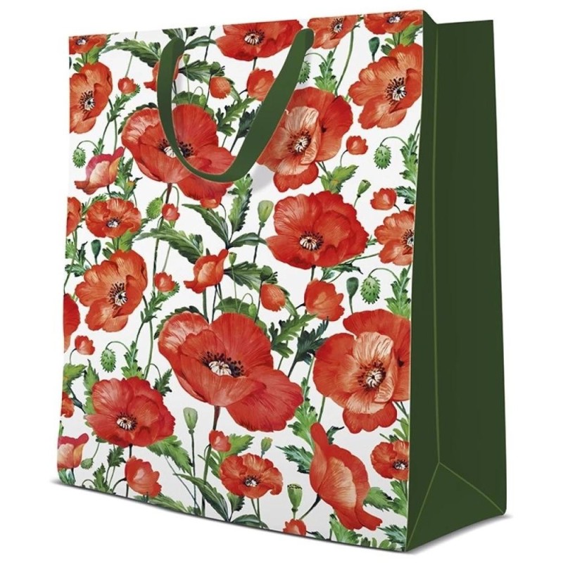 Pungi Cadou Mari, Flanders Poppy, 30 x 41 x 12 cm, Perfecto