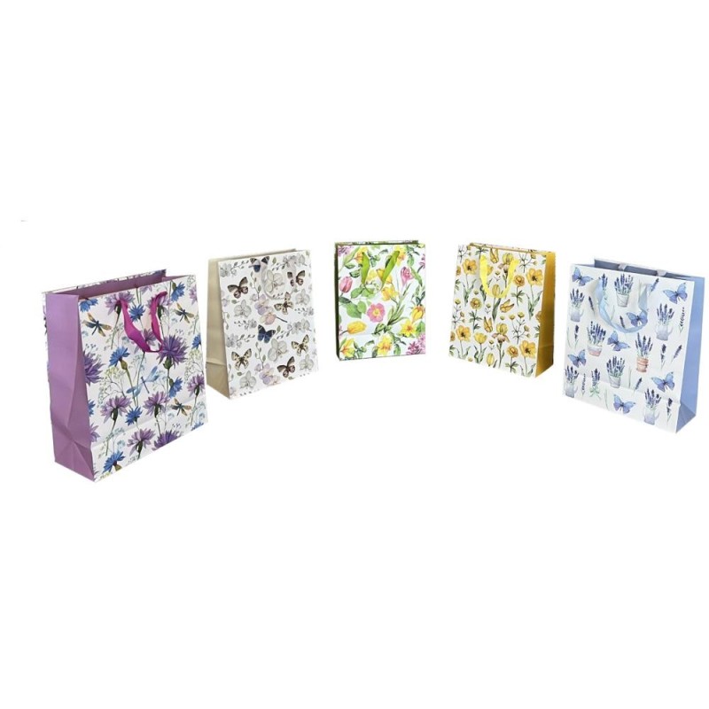 Pungi Cadou Mari, Mix 1 Floral, 26.5 x 33.5 x 13 cm, Perfecto