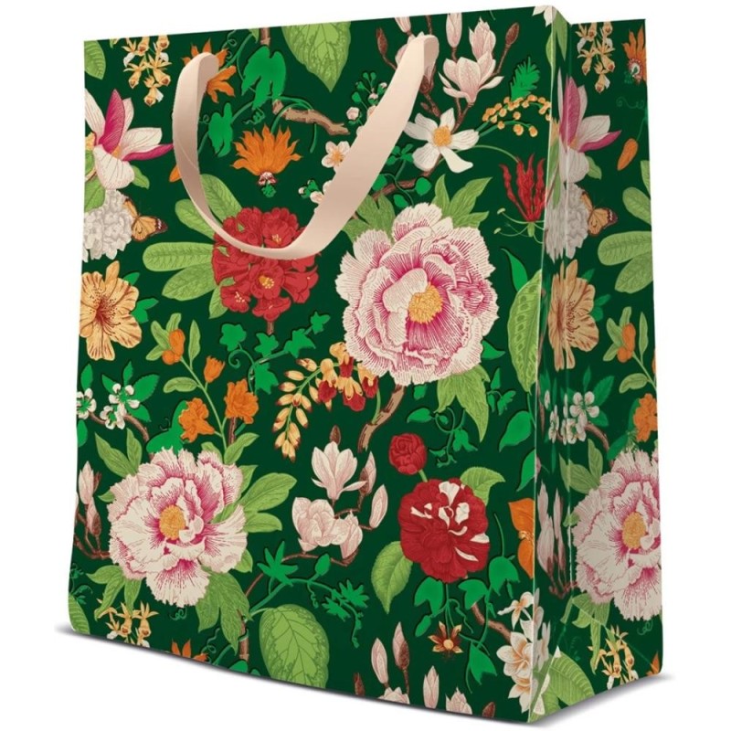 Pungi Cadou Medii, Classic Flowers, 20 x 25 x 10 cm, Perfecto