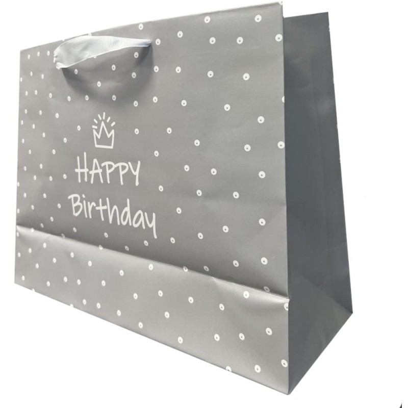 Pungi Cadou Orizontale Special Day Grey, 33.5 x 26.5 x 13 cm, Perfecto