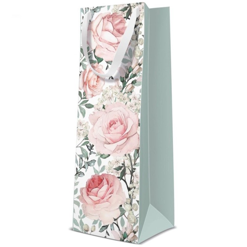 Pungi Cadou, pentru Sticle, Gorgeous Roses, 12 x 37 x 10 cm, Perfecto