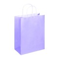 Pungi din Hartie cu Manere, Lila, Interior Alb, 32 x 12 x 41 cm, 100 Bucati