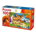 Puzzle 100 Piese, Deico, Cai