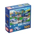 Puzzle 100 Piese, Roovi, Masini de Politie