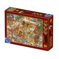 Puzzle 1000 Piese, Cartoon – Egipt, D-toys