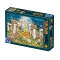 Puzzle 1000 Piese, Cartoon – Stonehenge, D-toys