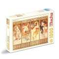 Puzzle 1000 Piese D-Toys, Alphonse Mucha, Seasons 3, Anotimpuri 3