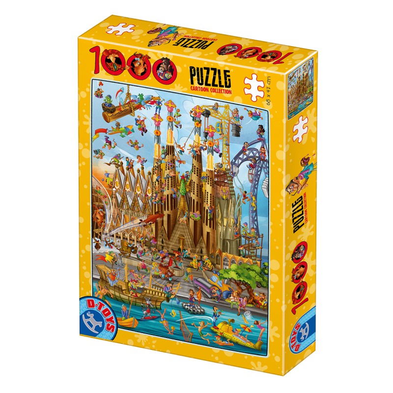 Puzzle 1000 Piese D-Toys, Cartoon Sagrada Familia